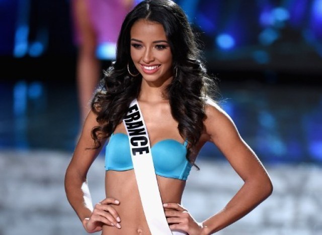 LAS VEGAS, NV - DECEMBER 20: Miss France 2015, Flora Coquerel, competes in the swimsuit competition during the 2015 Miss Universe Pageant at The Axis at Planet Hollywood Resort & Casino on December 20, 2015 in Las Vegas, Nevada. Ethan Miller/Getty Images/AFP